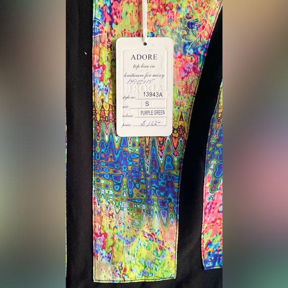 Sale💃🔥 NWT STUNNING Multicolored Kaleidoscope Midi Sheath Dress - Picture 6 of 10